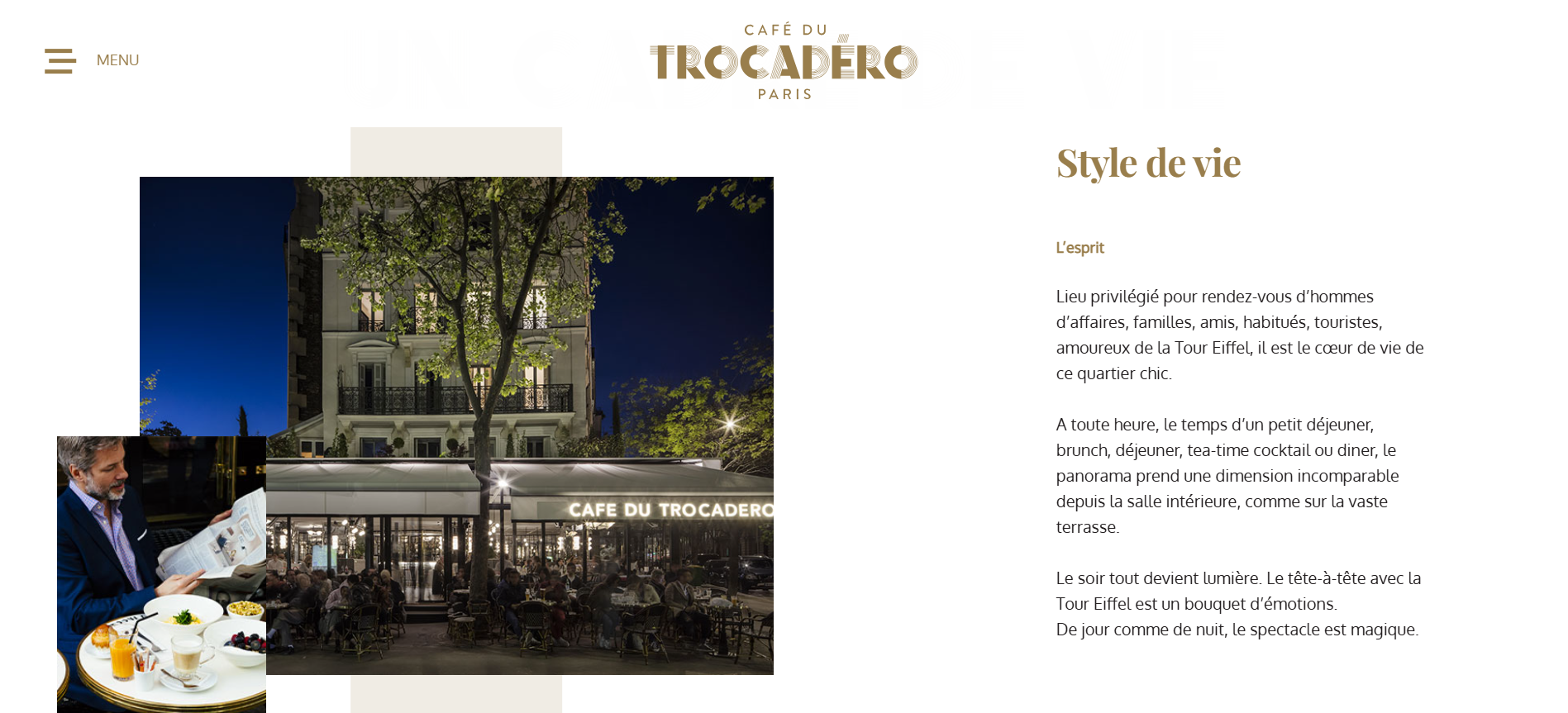 Exemple du Café du Trocadéro